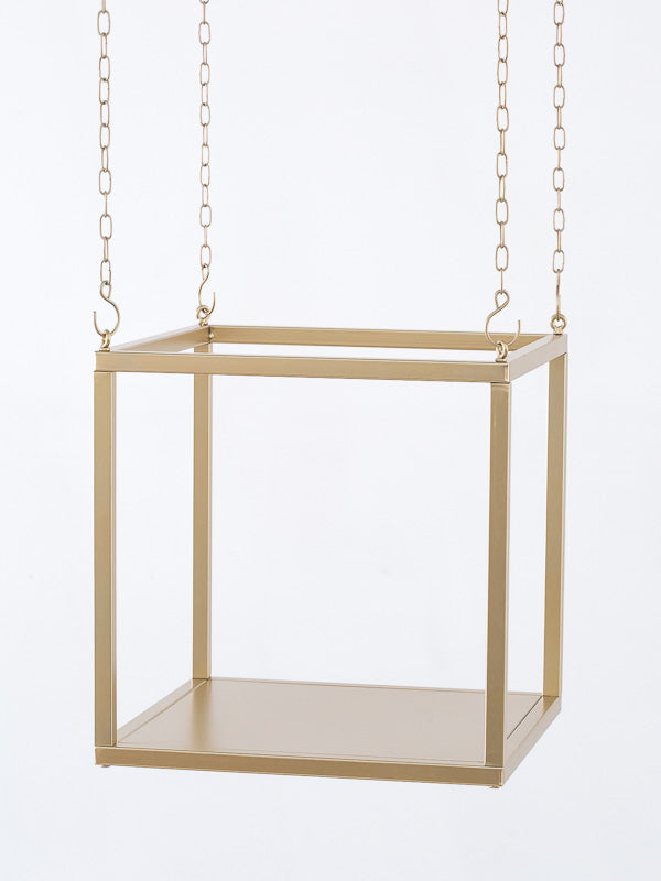 ESPOSITORE 40X40X40CM ORO METALLO