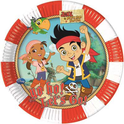 Piatto 23 cm busta 8 pz *JAKE YO HO