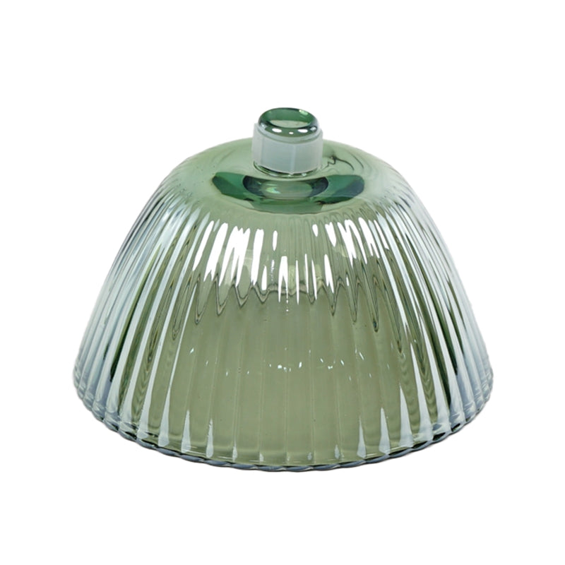 PARALUME VERDE D.13X8CM VETRO