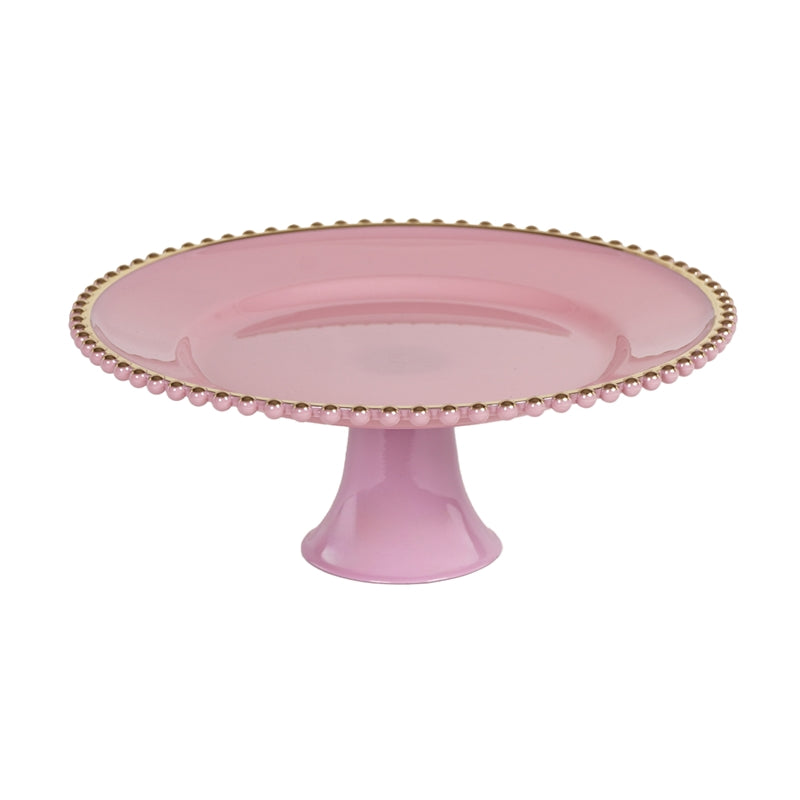 ALZATA ROSA BORDO ORO D.33X13CM PVC