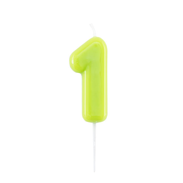 CANDELINA GLOSSY N 1 CM 10.5 LIME C/PIC