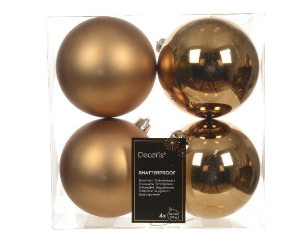 Baubles shatterproff marrone d.10cm