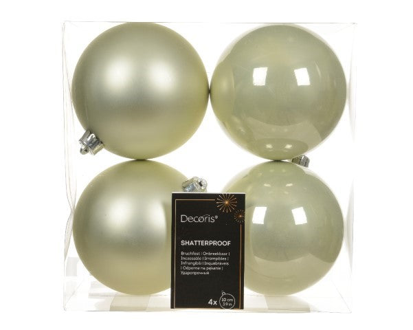 Baubles shatterproff bianco d.10cm