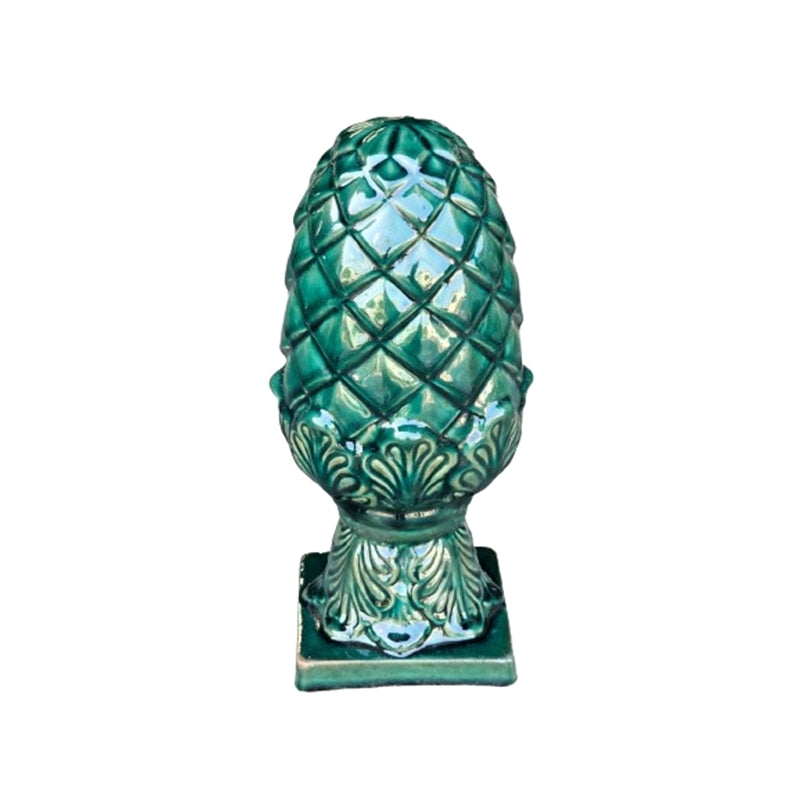 DECO CARCIOFO VERDE D.15X34CM CERAMICA