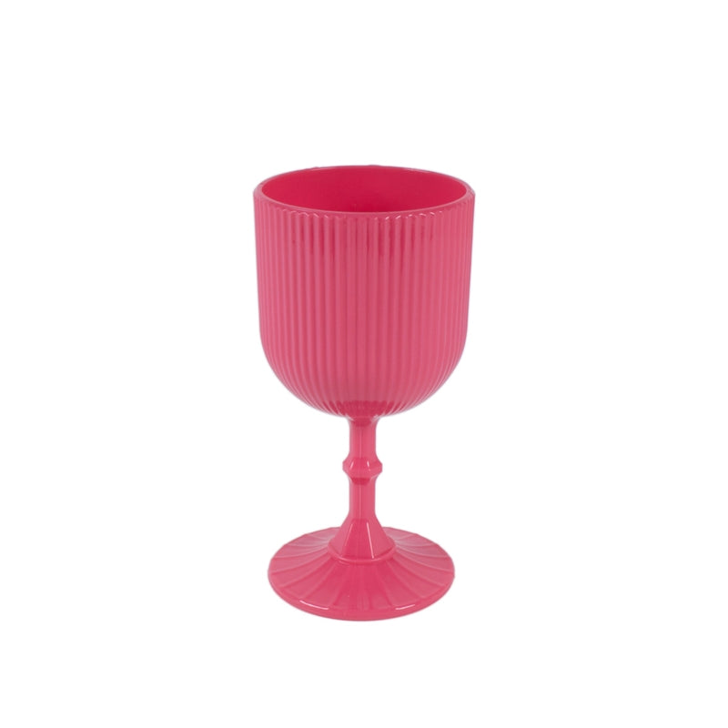 BICCHIERE FUCSIA .8.5X17 CM ACRILICO