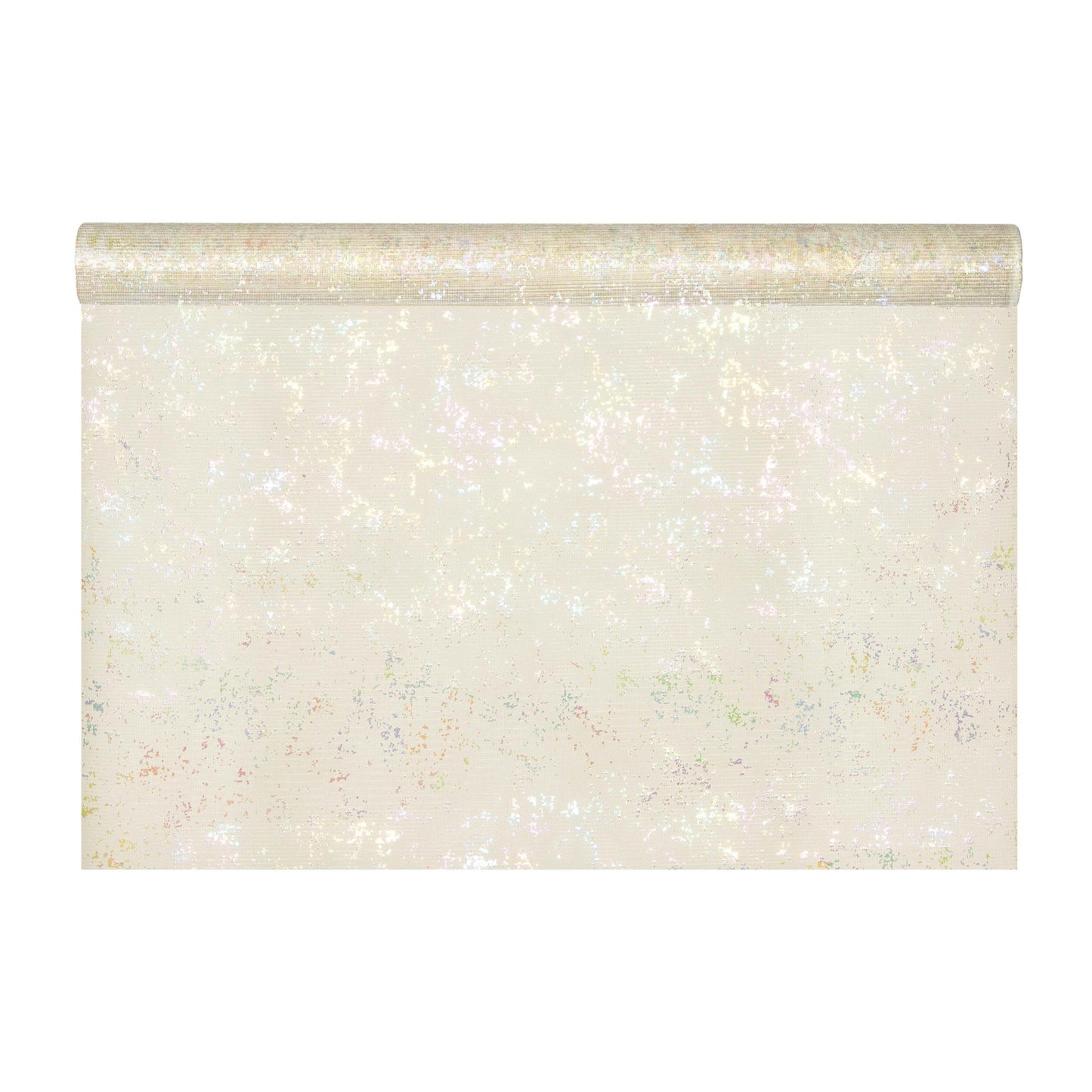 IRIDESCENT TULLE CM 48X5MT CREAM