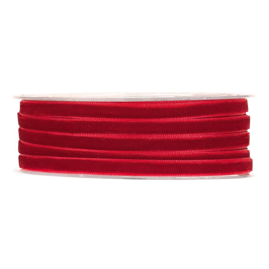 VELVET RIBBON MM6X30MT RED