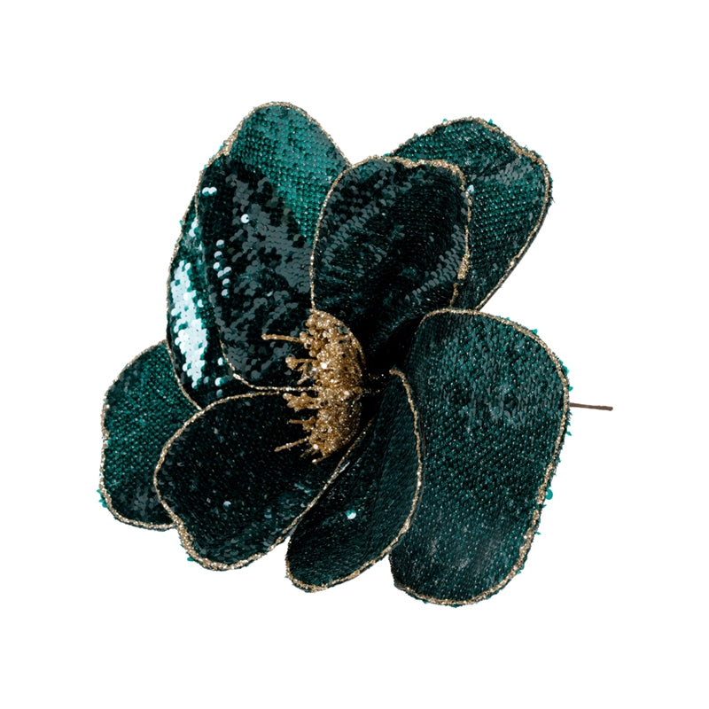 MAGNOLIA PAILLETTES VERDI D.17CM PVC