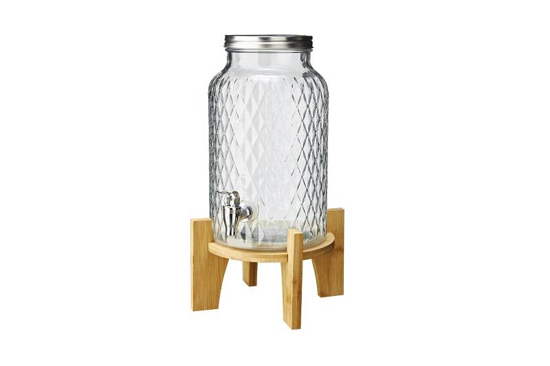 Big jar con base in bamboo