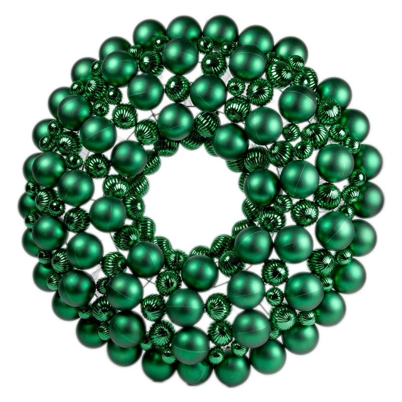 CORONA PALLE VERDI D.80CM PVC