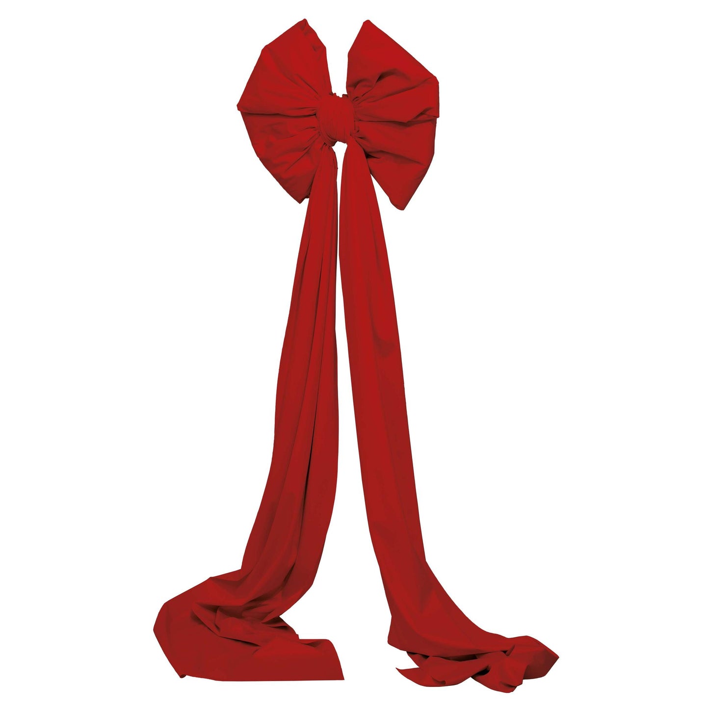 VELVET BOW CM48X48 (TAILS CM48X180) RED