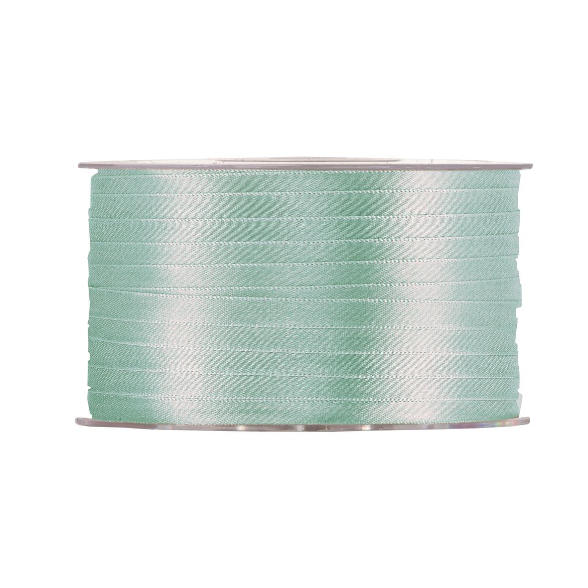 Nastro doppio raso Frosty green 3 mm x 1