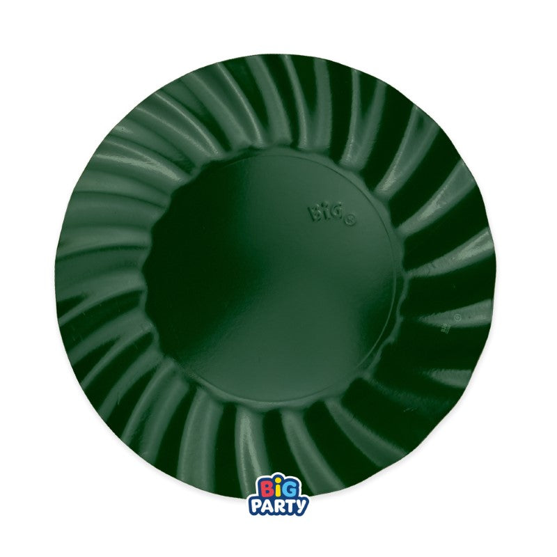 6 Piatti cm.25 Wavy Verde Foresta