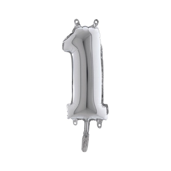 Pall. Mylar Numero 1 cm.36 (14") Argento