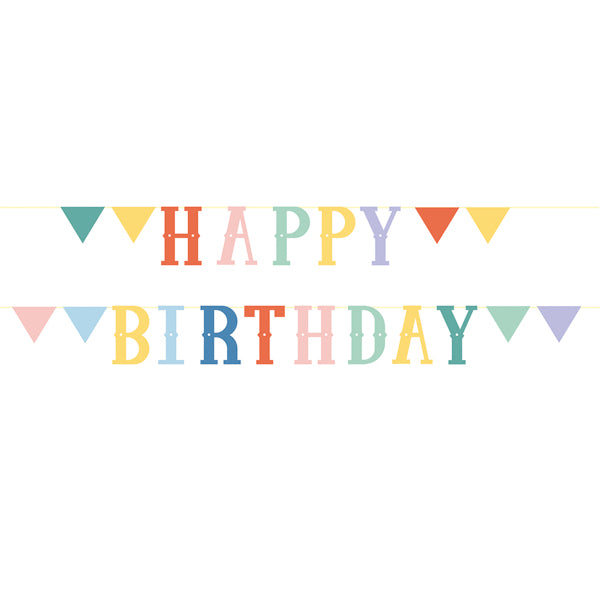 BANNER SET HAPPY BIRTHDAY CIRCUS CM 12