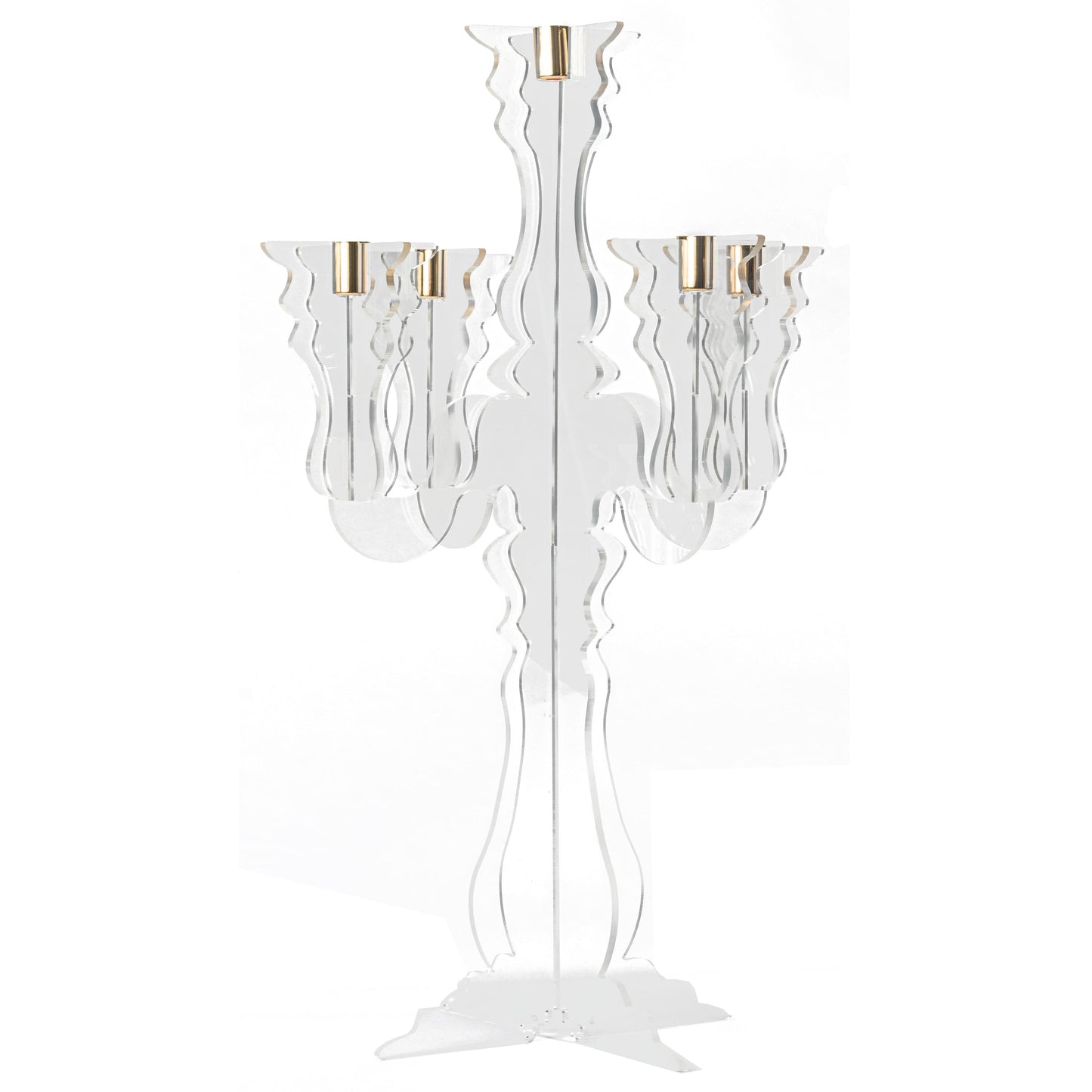 CANDELABRO PLEXIGLASS 5 BRACCIA PORTACAN