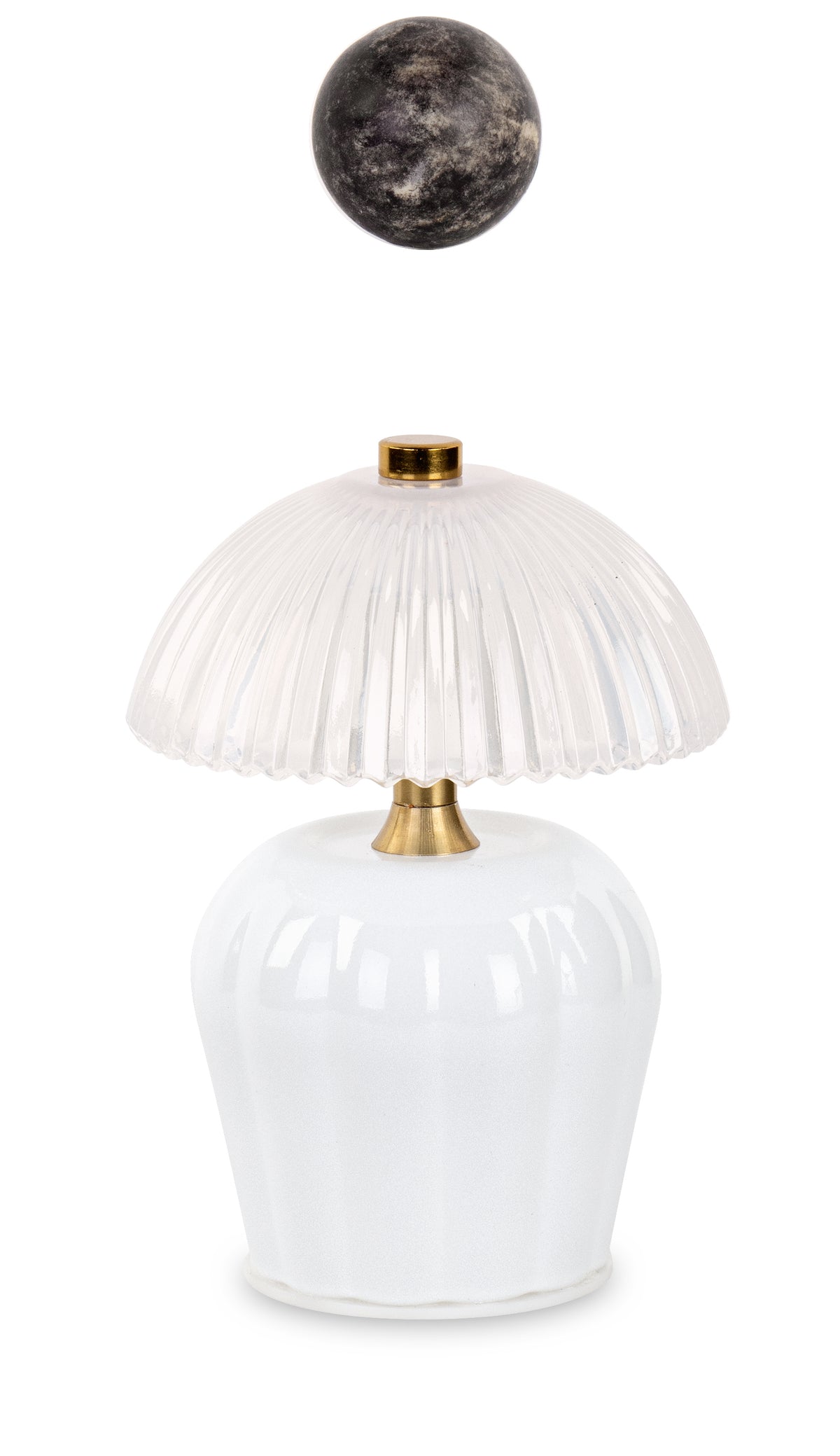 LAMPADA VETRO BIANCA C/200542E H.145