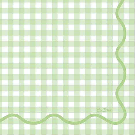CF.16 TOVAGLIOLI VICHY VERDE CM 33X33