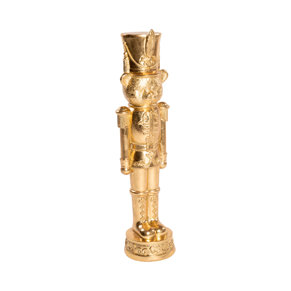 ORSETTO SCHIACCIANOCI ORO H.40CM RESINA