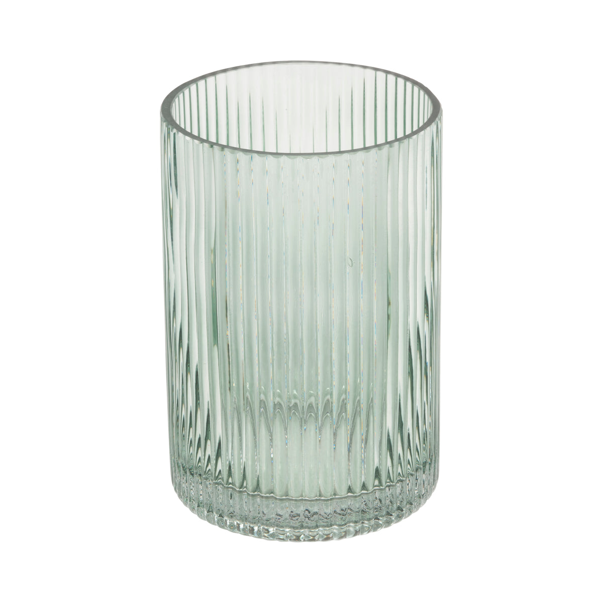 VASO VERDE D.10X15CM VETRO