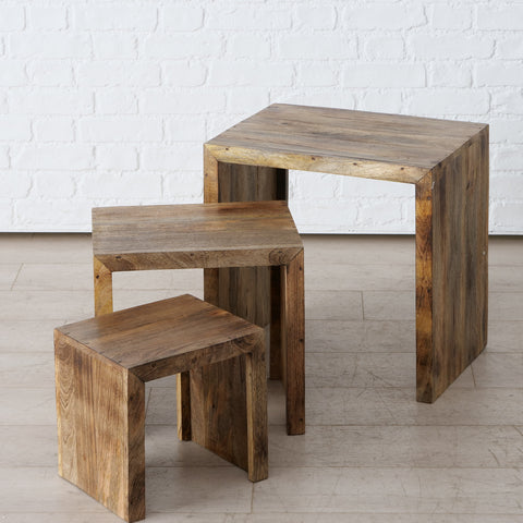 SET 3 TAVOLI LAPJO LEGNO