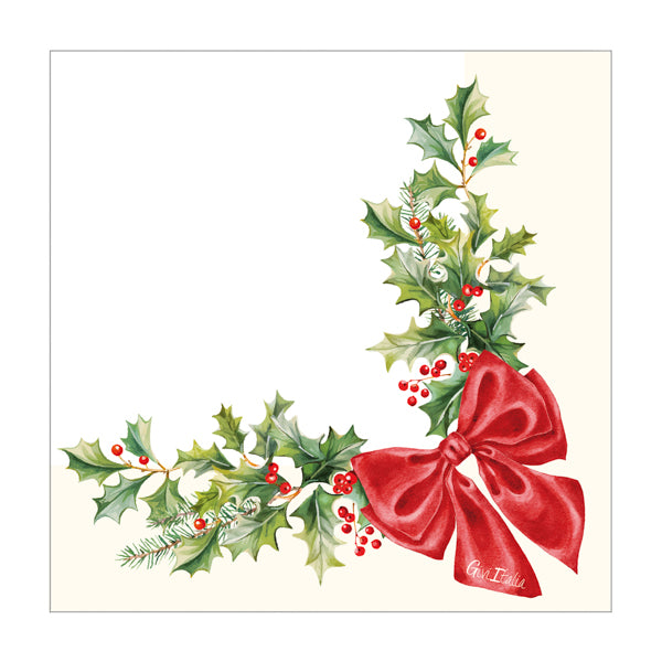 CF.16 TOVAGLIOLI CM 33X33 CHRISTMAS GARL