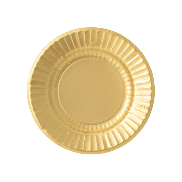 CF.8 PIATTI ROUND CM. 21 ORO SATIN