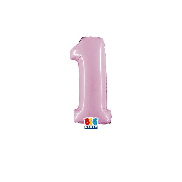 Pall. Mylar Numero 1 cm.36 ROSA