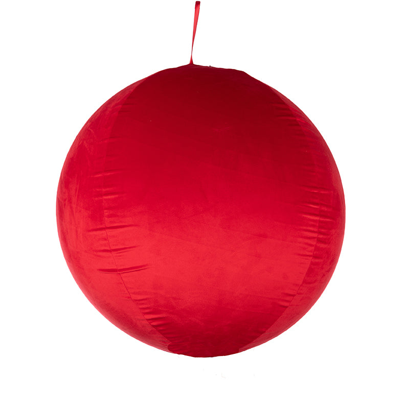 PALLA RIVESTITA ROSSA DA APPENDERE D40