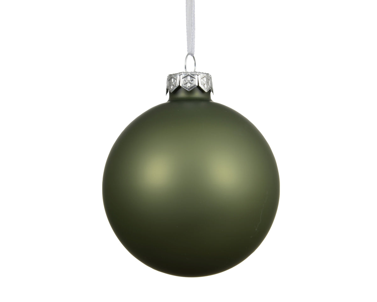 Kerstballen glas matt