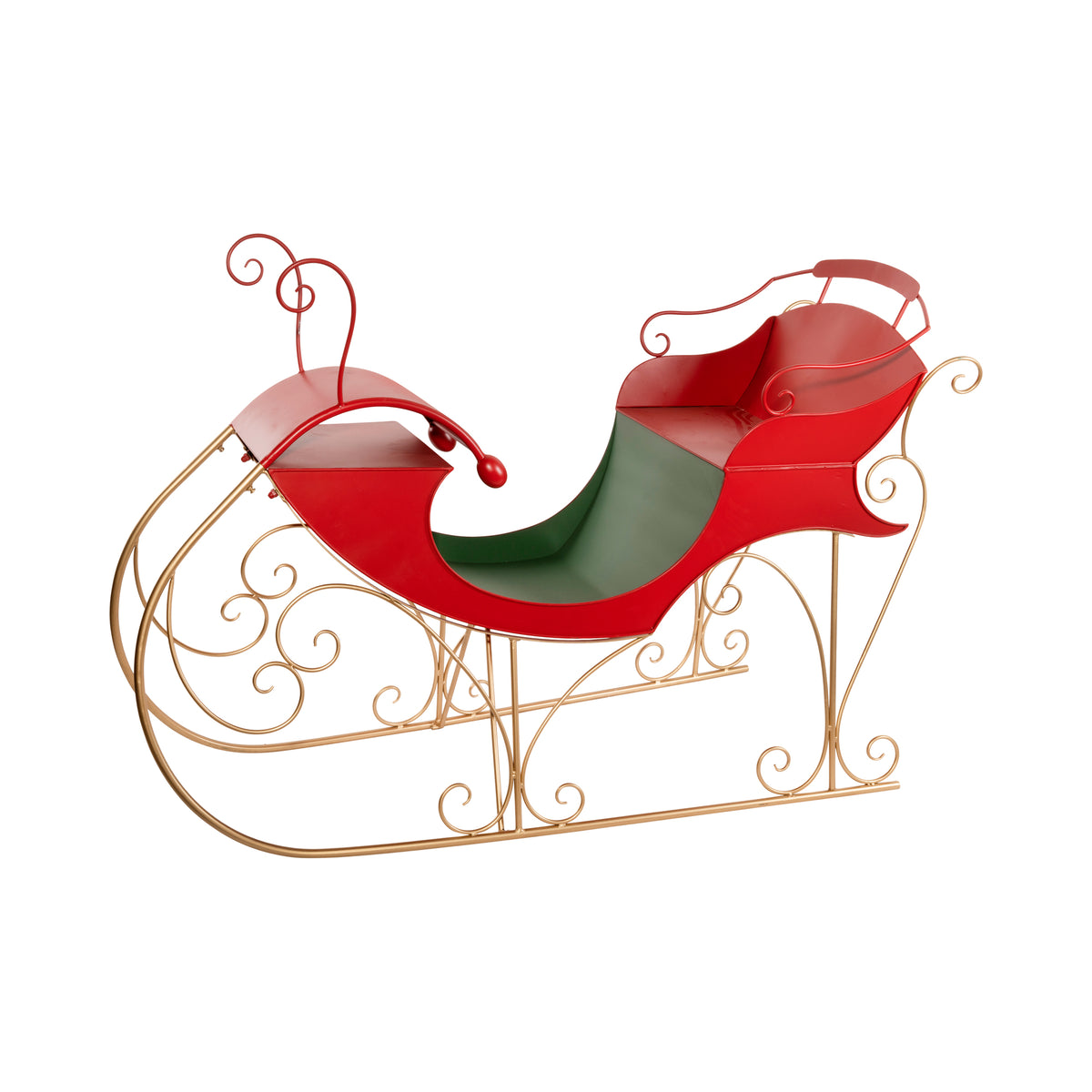 SLITTA ROSSA/VERDE/ORO 141X64X104CM META