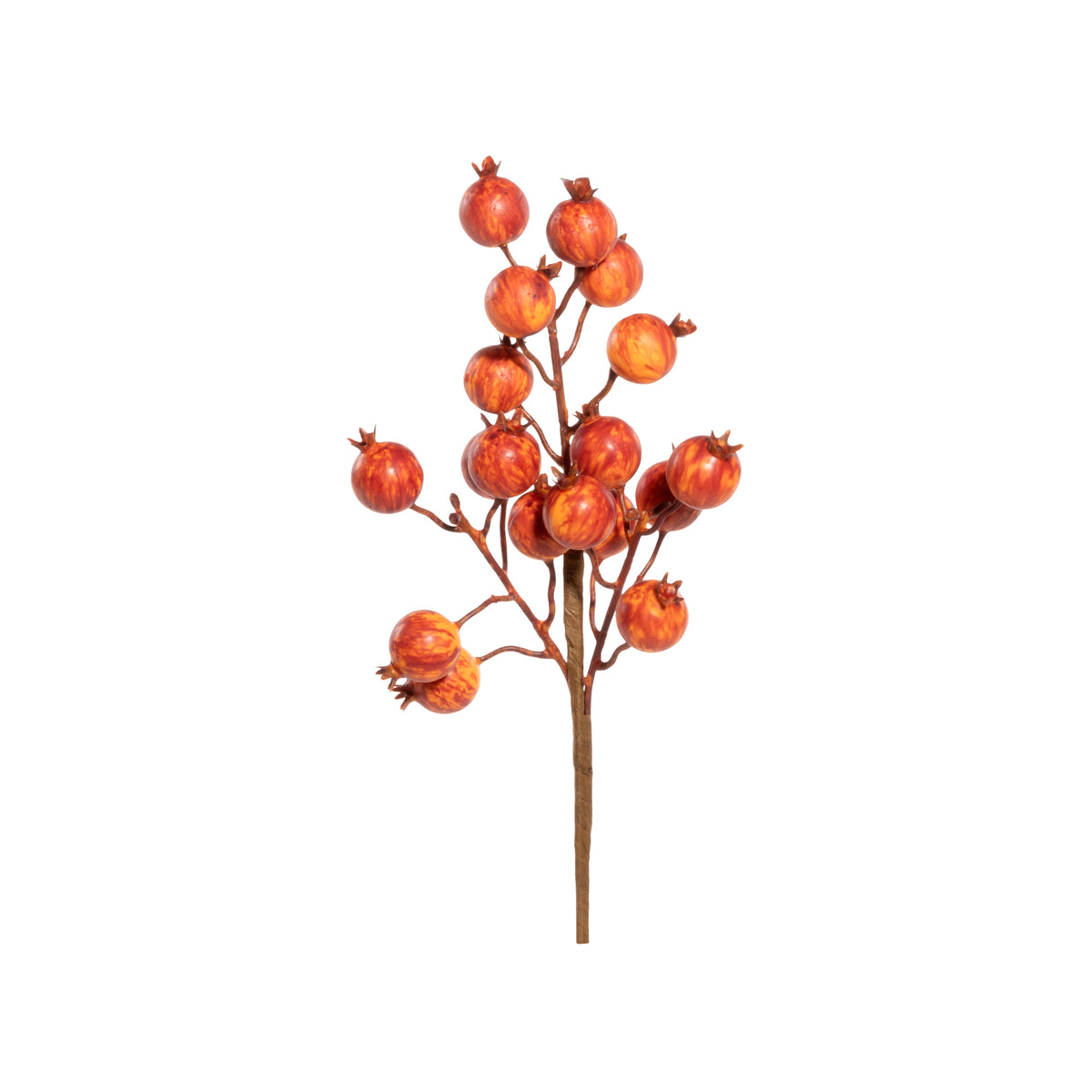 RAMETTO BACCHE ARANCIO H30 CM PVC