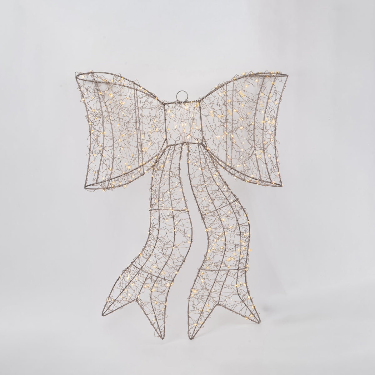 XMAS LIGHTED BOW 61x10x77cm 600 MINI LED