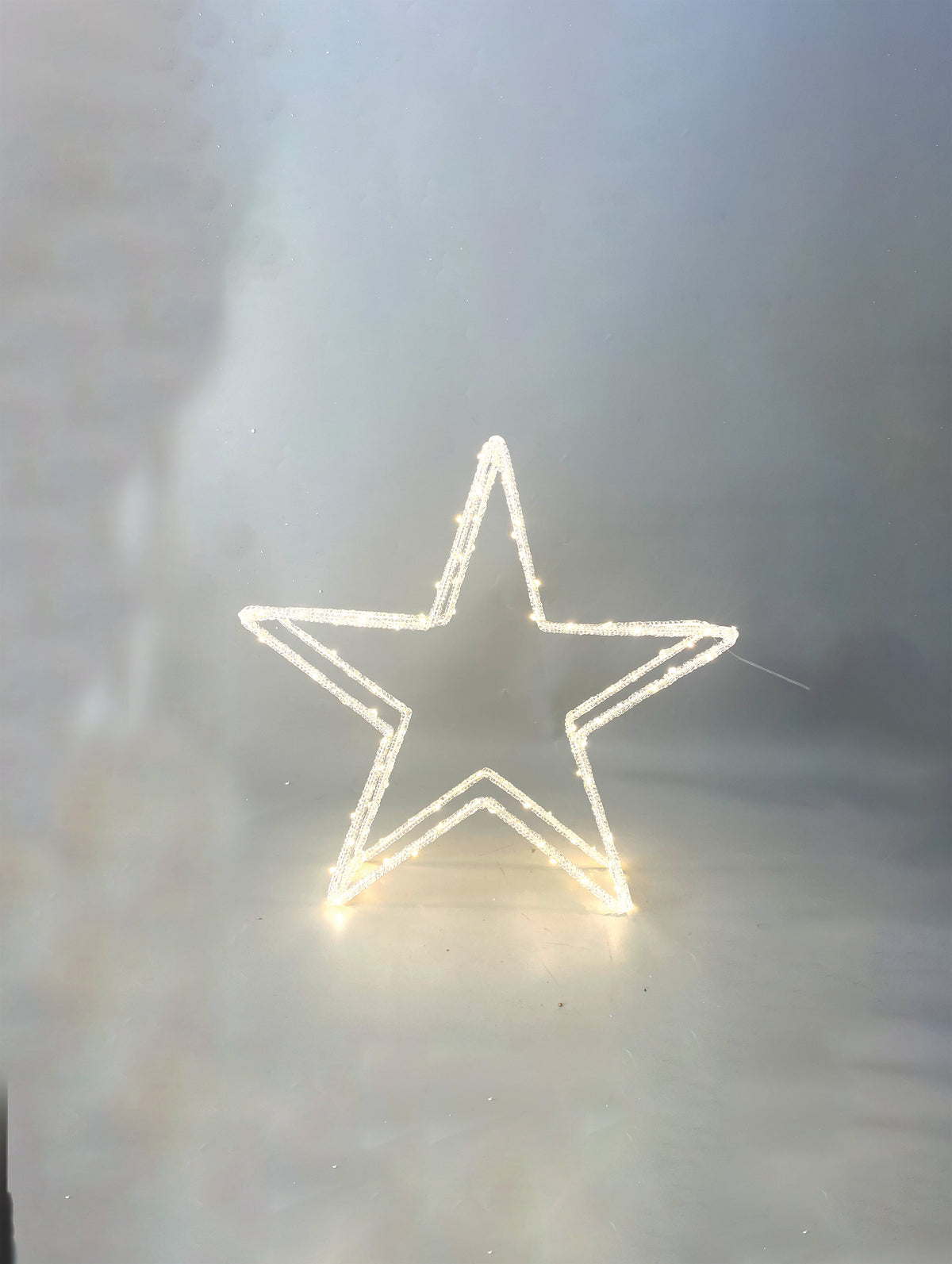 XMAS ACRYLIC STAR 3.5V ADAPTOR 120 WARM