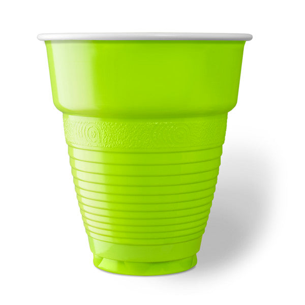 BICCH. 166CC BIA/VERDE MELA PZ.100