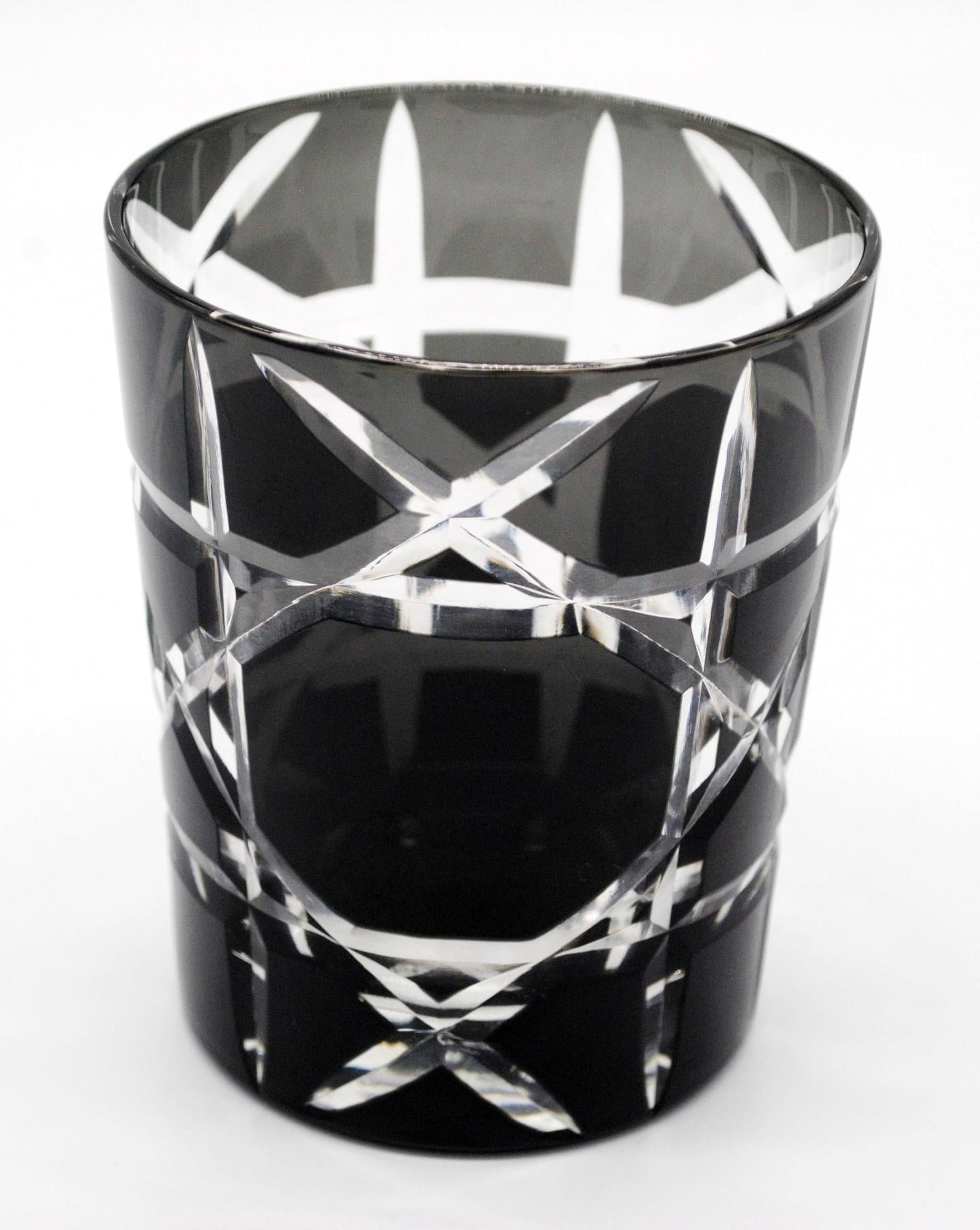 TUMBLER "FANCY" 10CM (GIFTBOX) BLACK 350