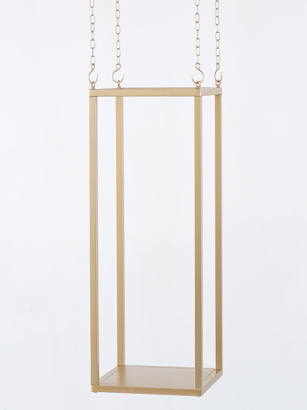 ESPOSITORE 30X30X80CM ORO METALLO