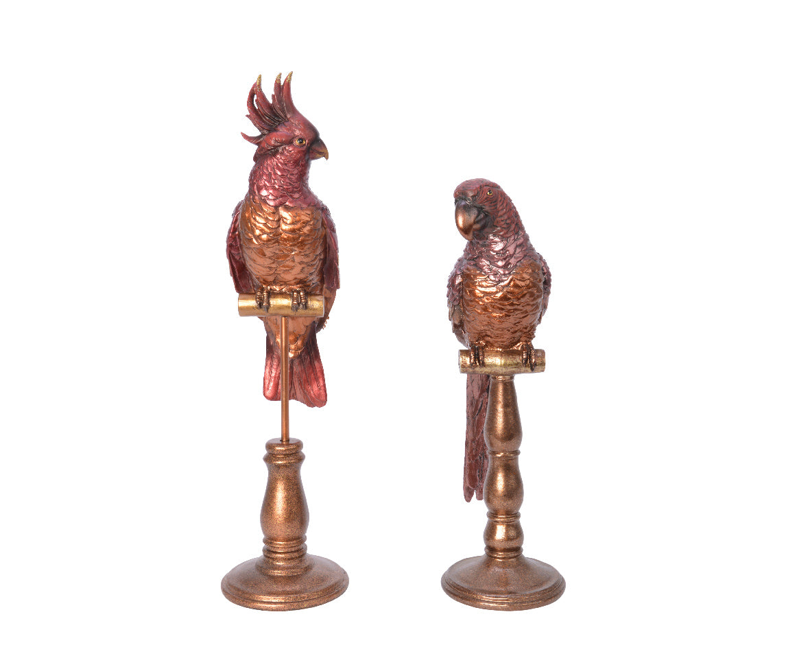 POL PARROT ON STAND 2ASS