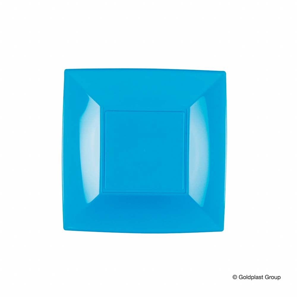 PIATTO DESS. NICE PP - TURCHESE - 180MM