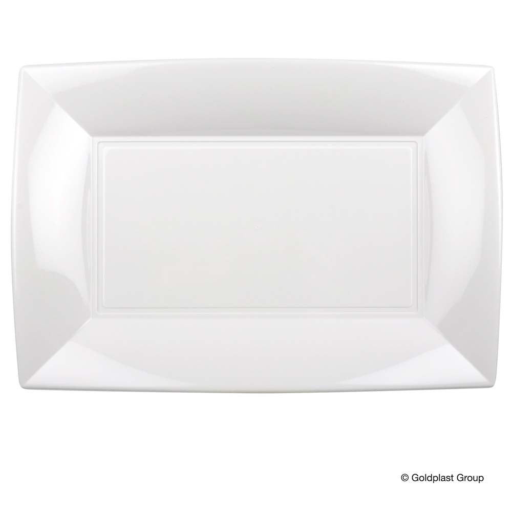 PIATTO RETT. NICE PP - BIANCO - 345MMX2