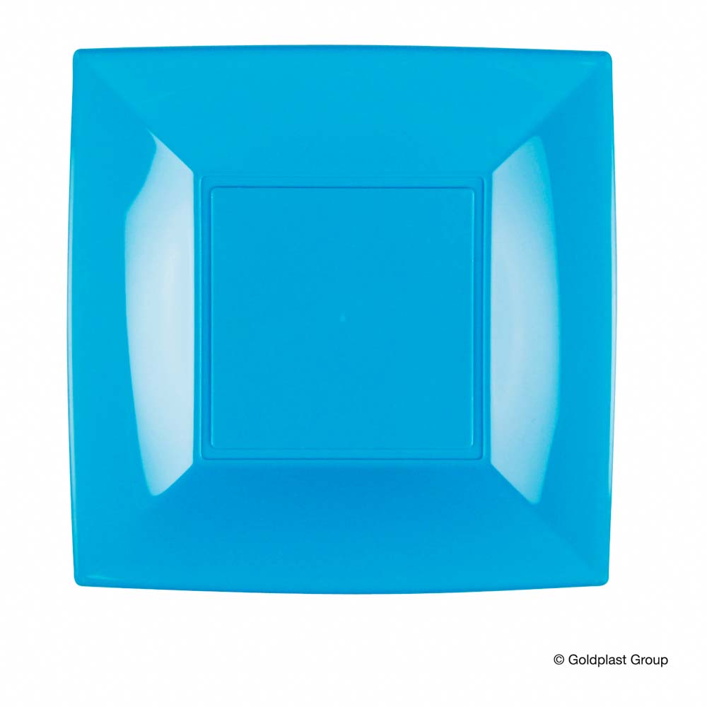 PIATTO PIANO NICE PP - TURCHESE -230X230
