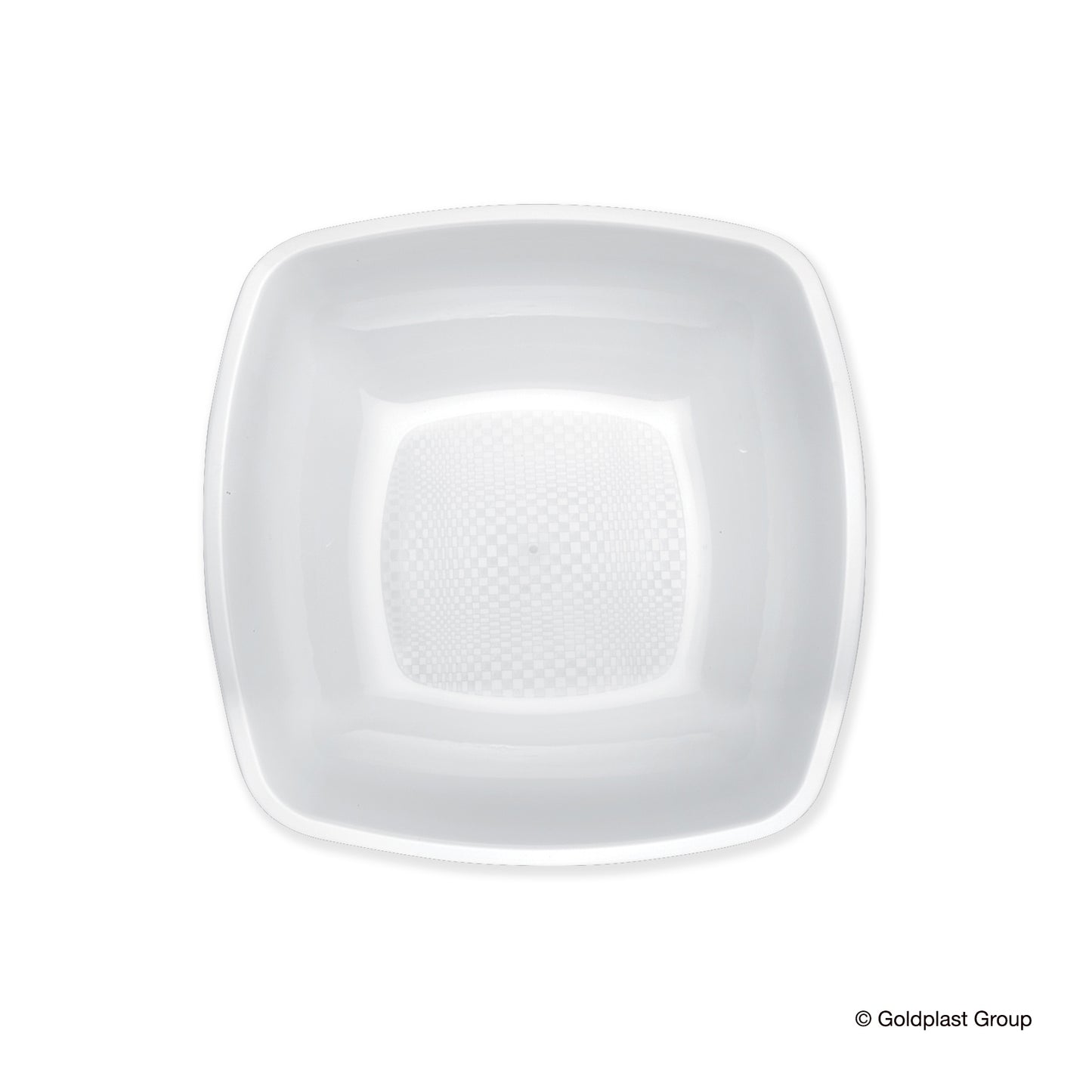 PIATTO FONDO QUAD. 180 IN PP BIANCO