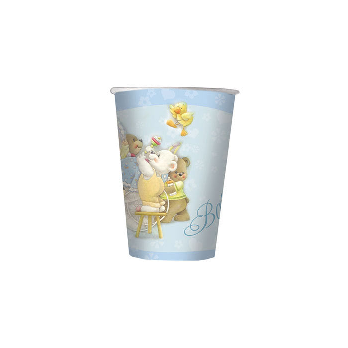 10 BICCHIERINI .80 BABY BEARS CELESTE