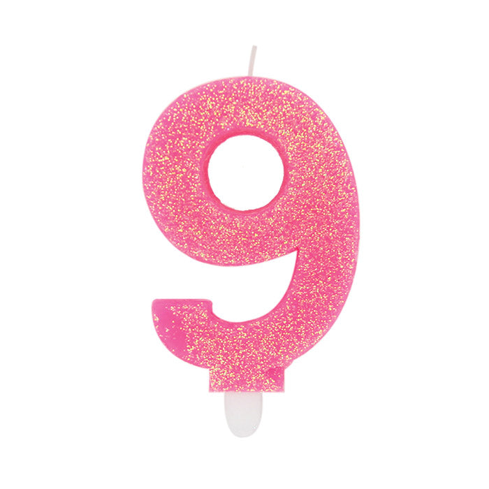NUM. 8 DI CERA SWEETY FUXIA GLITTER