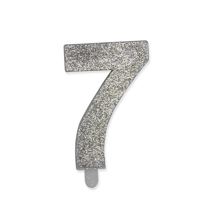 NUM. 7 DI CERA SWEETY ARGENTO GLITTER