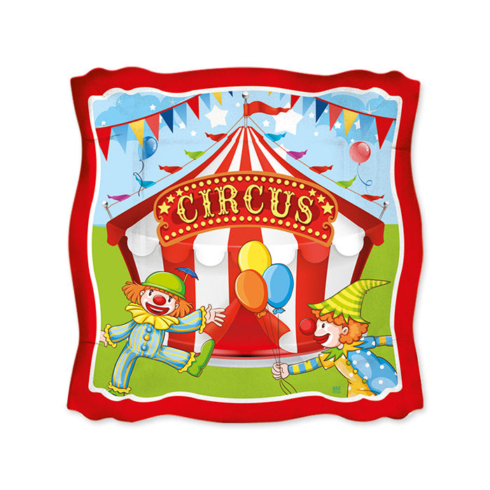 8 PIATTI CM.19 X 19 CIRCUS PARTY