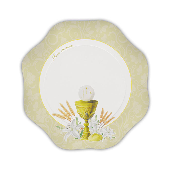 10 PIATTI CM.18 COMUNIONE IVORY