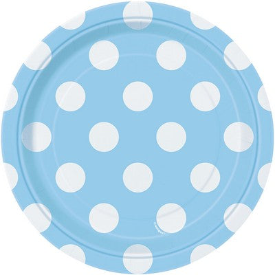 8 PWDR BLU DOT 7" PLT