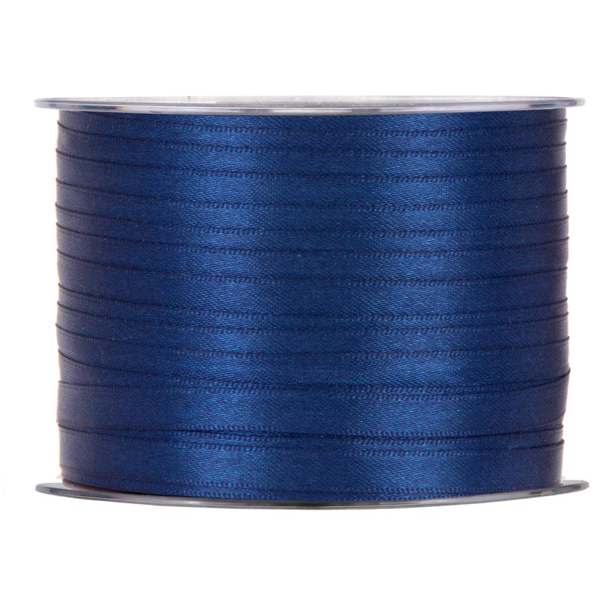 Nastro Doppio Raso Blu Brillante