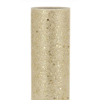 TULLE BRILLANTINATO ORO